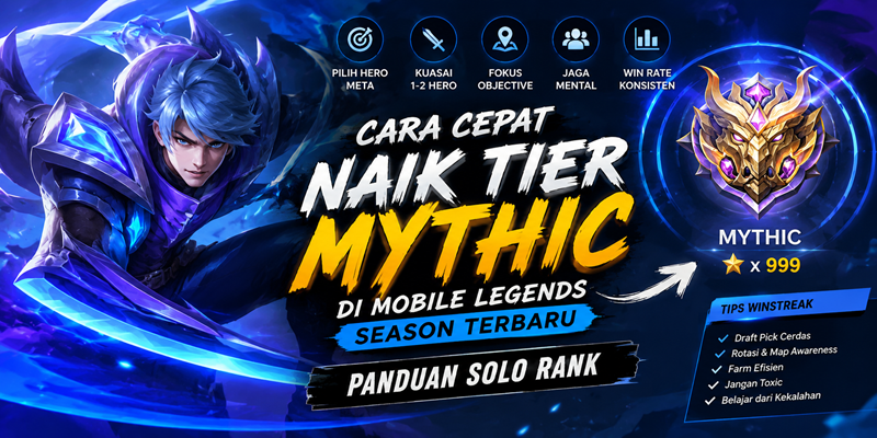 Cara Cepat Naik Tier Mythic di Mobile Legends Season Terbaru Panduan Solo Rank