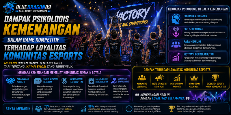 Dampak Psikologis Kemenangan dalam Game Kompetitif terhadap Loyalitas Komunitas Esports