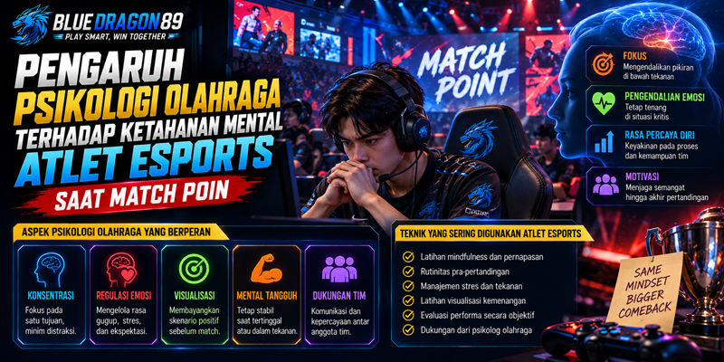 Pengaruh Psikologi Olahraga terhadap Ketahanan Mental Atlet Esports Saat Match Poin